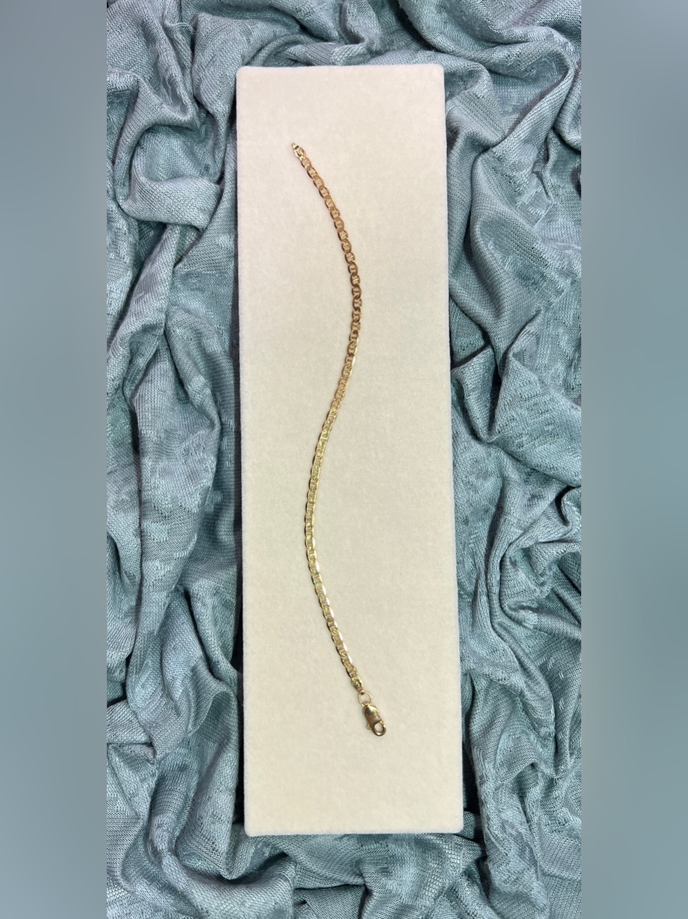 14K Mariner/Anchor Link Bracelet, 2g, 2mm, 7in - Picture 3 of 13